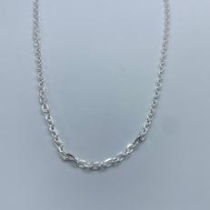 Corrente Cadeado Diamantado Prata