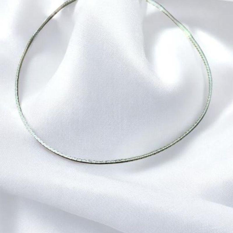 Corrente Fita Fina Masculina Aço Inox