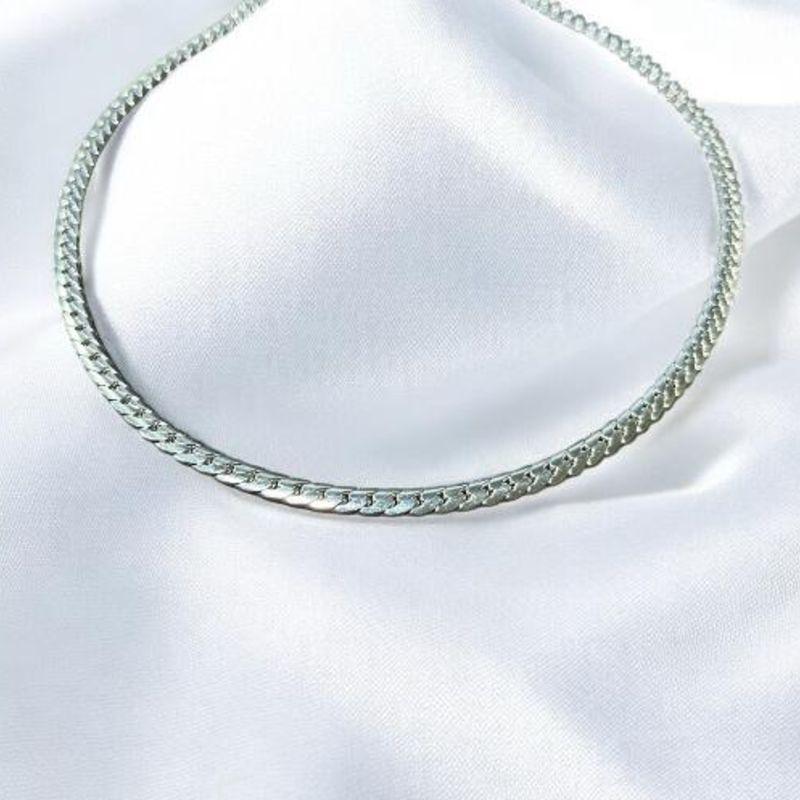 Corrente Fita Grossa Masculina Aço Inox