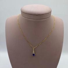 Corrente Pingente Azul