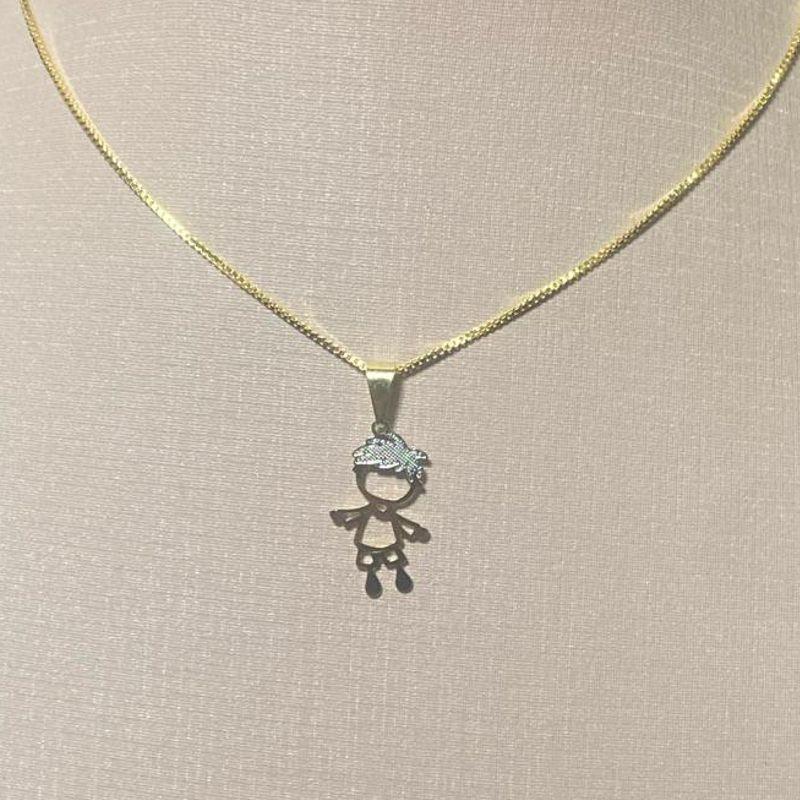 Corrente Pingente Menino Fino