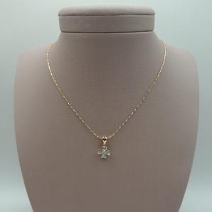 Corrente Pingente Trevo Cristal