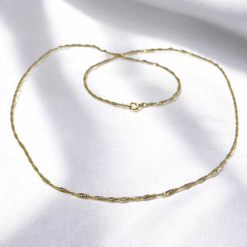 Corrente Singapura Fio 0,25mm 70cm