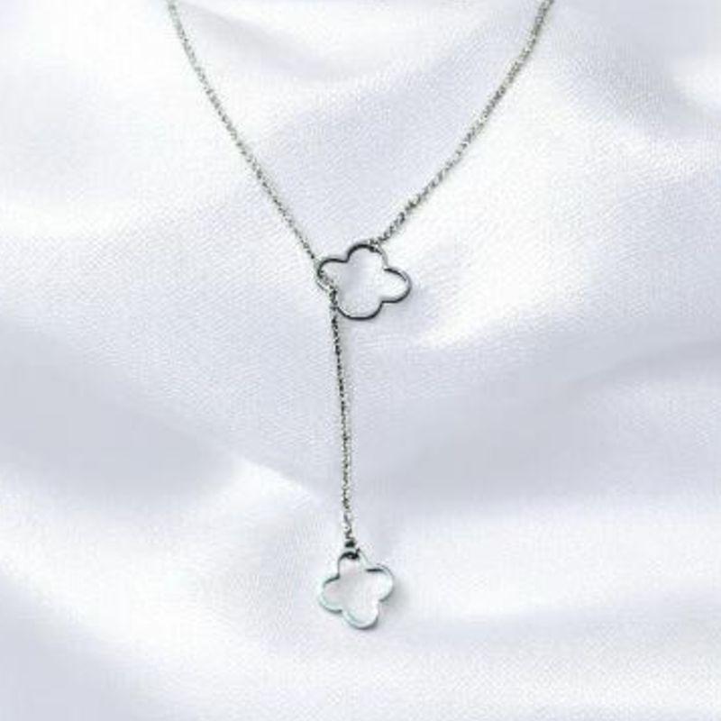 Corrente Tipo Gravata Trevos Aço Inox