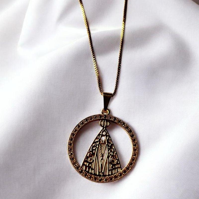 Corrente Veneziana c/ Pingente Nossa Senhora