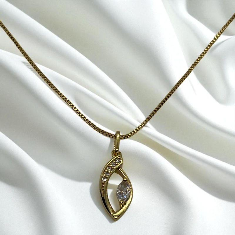 Corrente Veneziana c/ Pingente Olho Brilhante