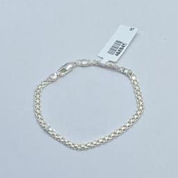 Pulseira Fita Fio Dupla Solda Prata