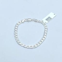 Pulseira Grumet Diamantada Prata