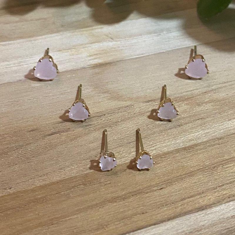 Trio Pedra Cristal Rosa