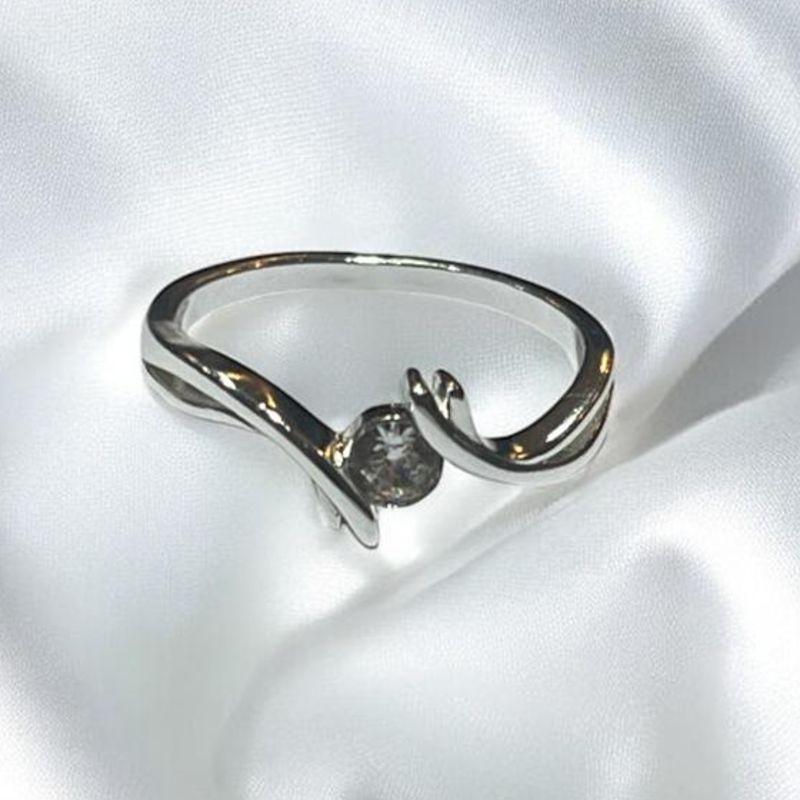 Anel Brilhante Solitário