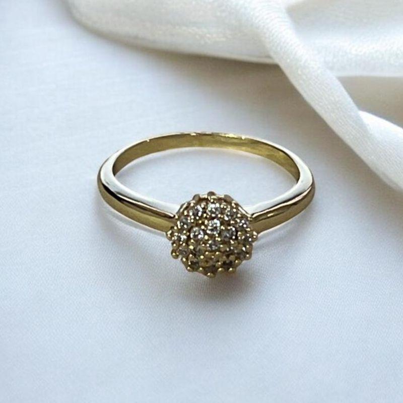 Anel Chuveiro Brilhantes