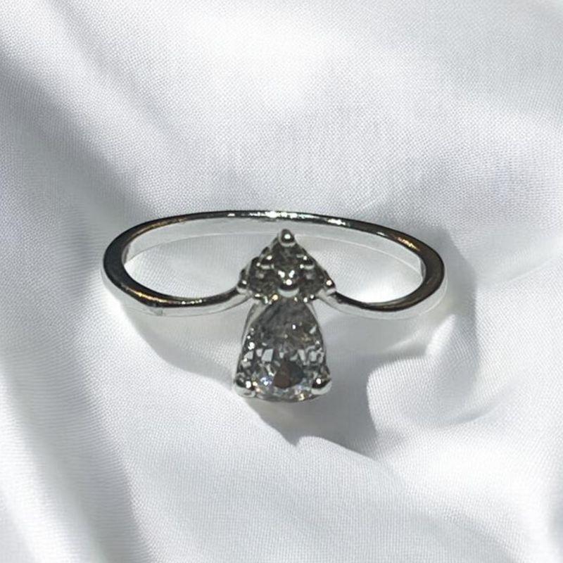 Anel Gota Brilhantes