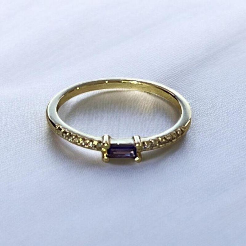 Anel Pedra Roxa