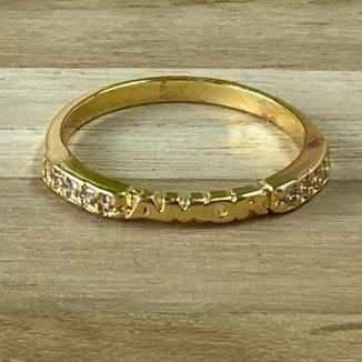 Anel Amor c/ Brilhantes Laterais