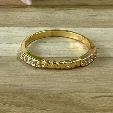 Anel Amor c/ Brilhantes Laterais