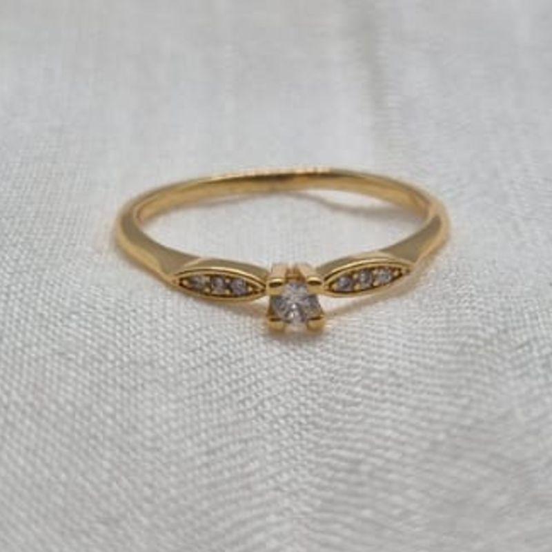 Anel Brilhante Solitario