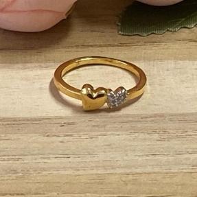 Anel Falange 2 Coraçoes