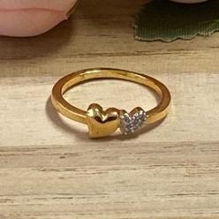 Anel Falange 2 Coraçoes