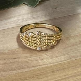 Anel Trabalhado c/ Zirconia