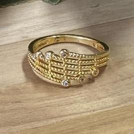 Anel Trabalhado c/ Zirconia