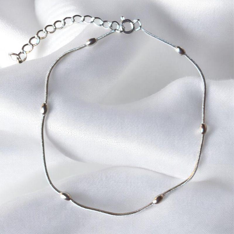 Tornozeleira Rabo de Rato com Bolinha Oval