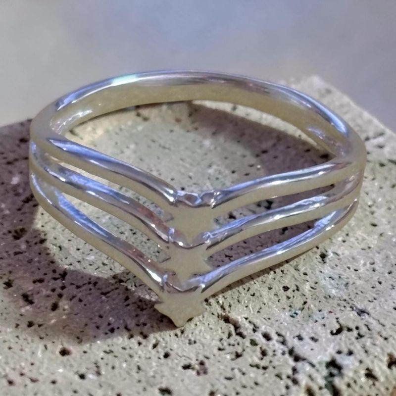 Anel 3 Aros 3 Estrelas