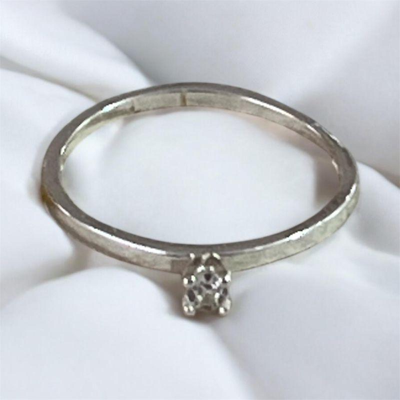 Anel Brilhante Solitário