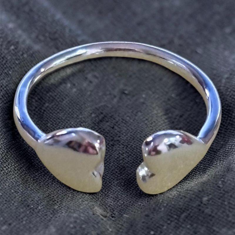 Anel Regulável 2 Corações