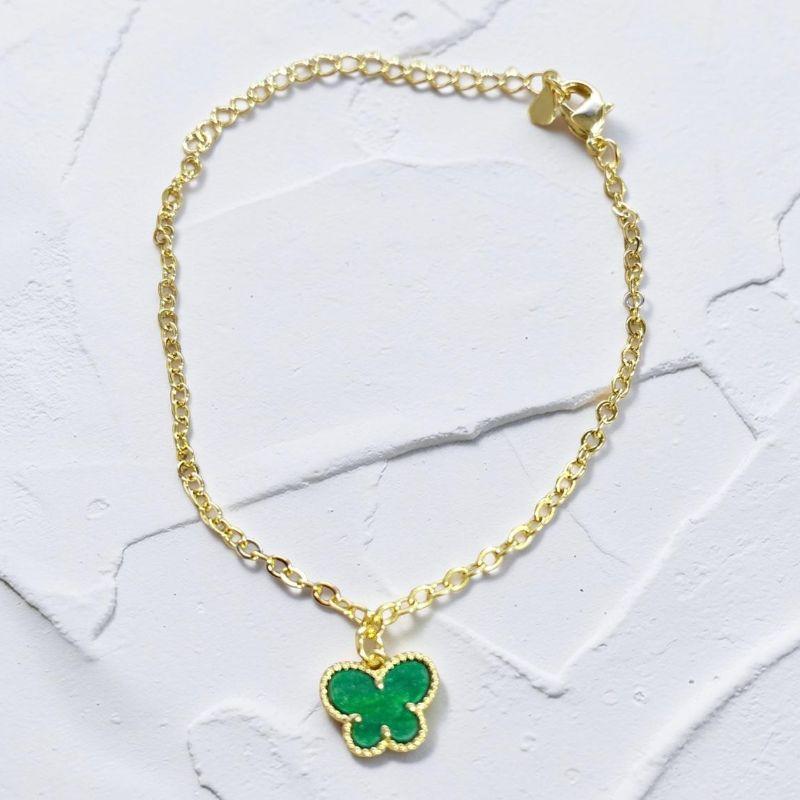Pulseira Borboleta Verde