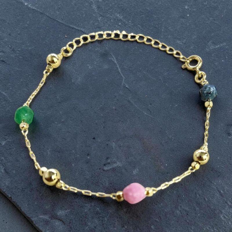 Pulseira Pedra Naturais Coloridas