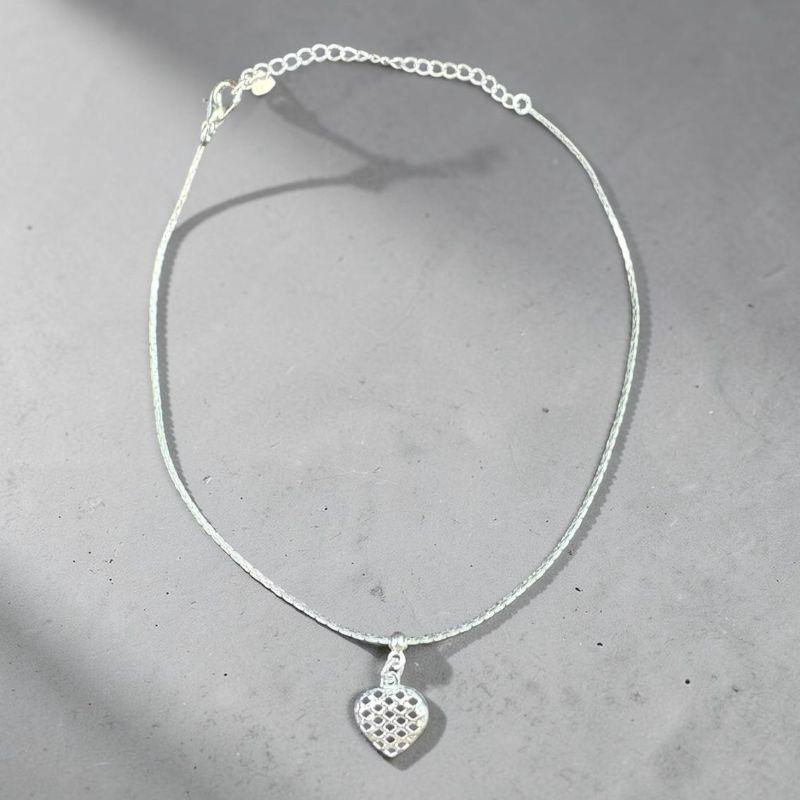 Tornozeleira Malha L90 c/ Coração Detalhes Vazados