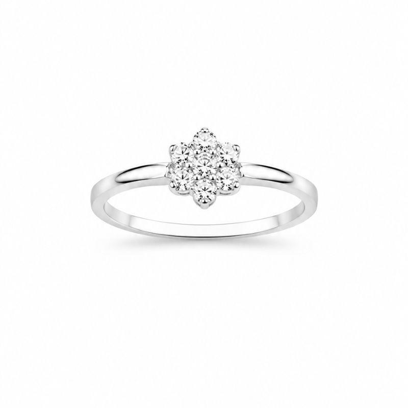 Anel Flor de Cristal