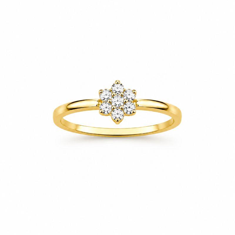 Anel Flor de Cristal