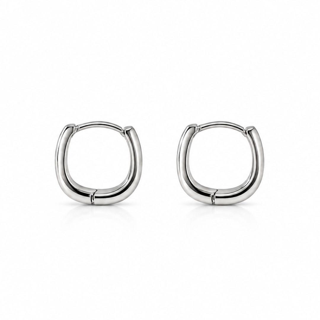 Brinco Argola Quadrada Click