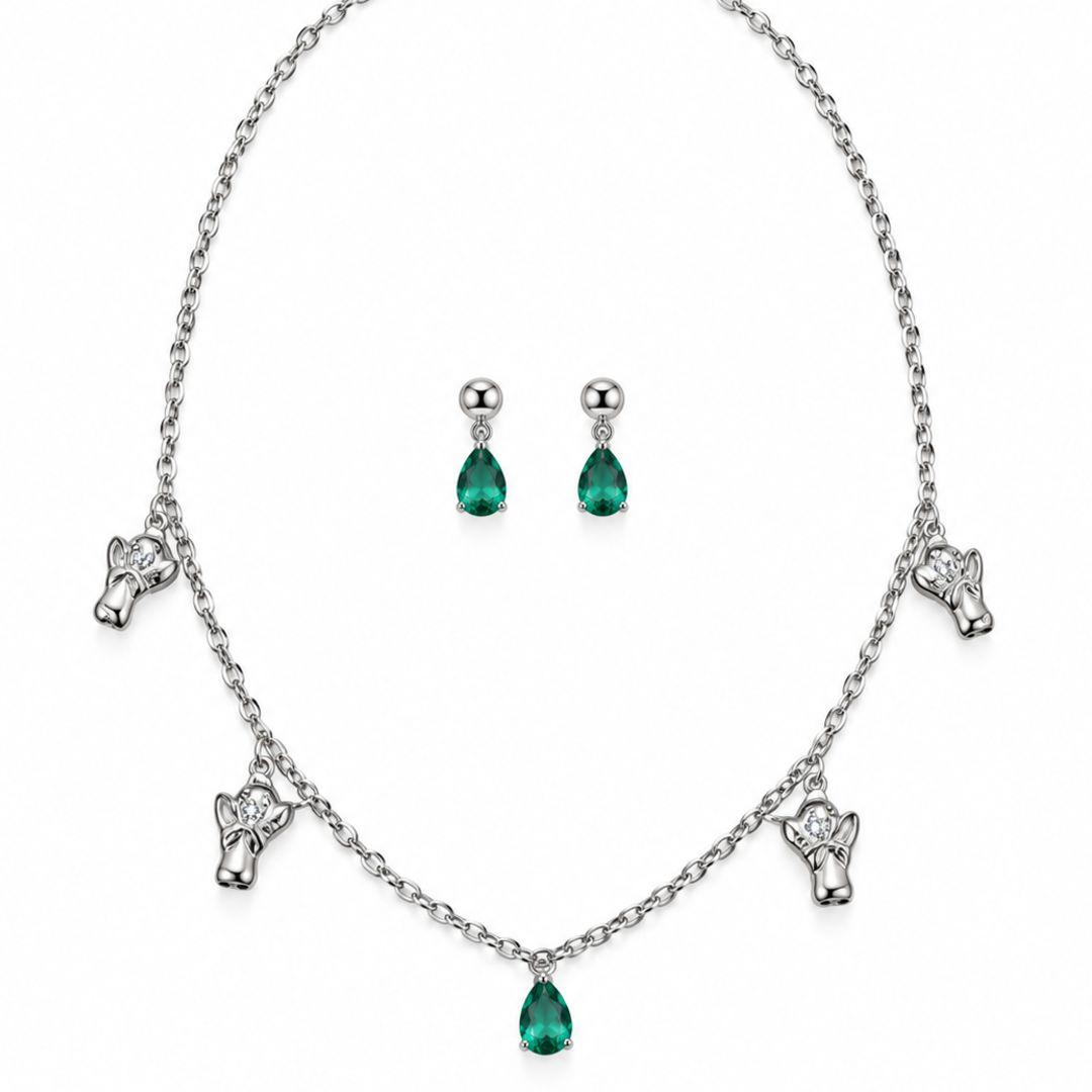Conjunto Alegria Pedra Verde - Anjinho