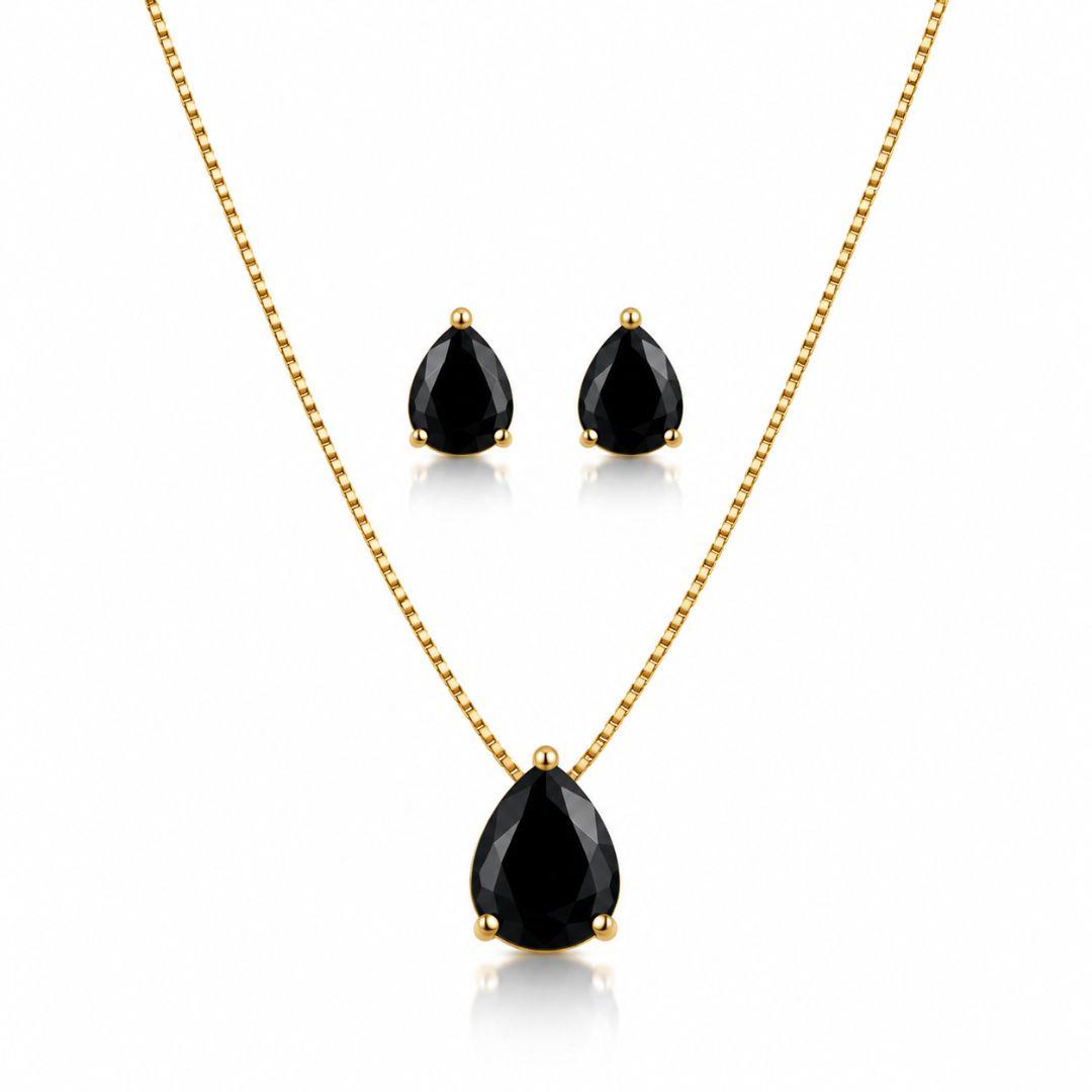 Conjunto Gotas Preto